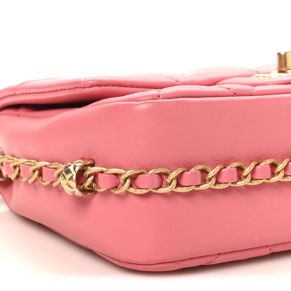 Chanel Lambskin Quilted CC Small Dynasty Flap Pink 9 of 10