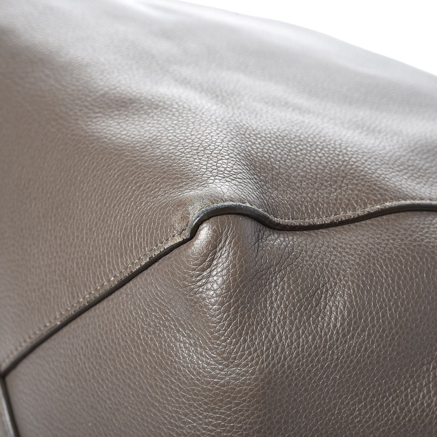 Soft Grained Calfskin Small Belt Cabas Phantom Taupe