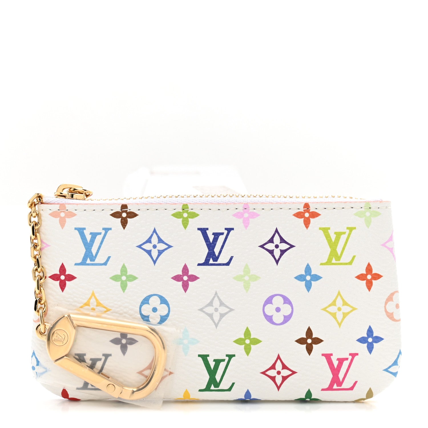 Louis Vuitton LV X TM Monogram Multicolor Key Pouch White 1881265