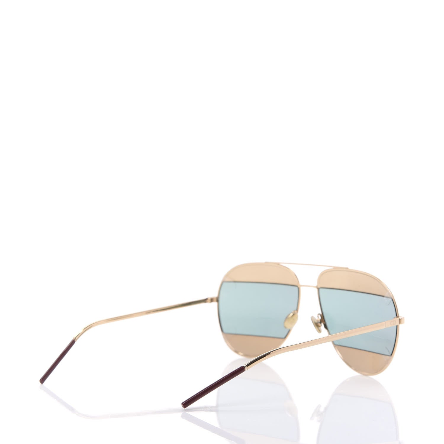 Christian Dior Split 1 Aviator Sunglasses Gold 3 of 8