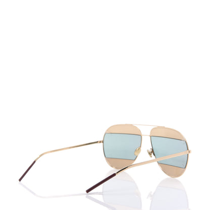 Christian Dior Split 1 Aviator Sunglasses Gold 3 of 8