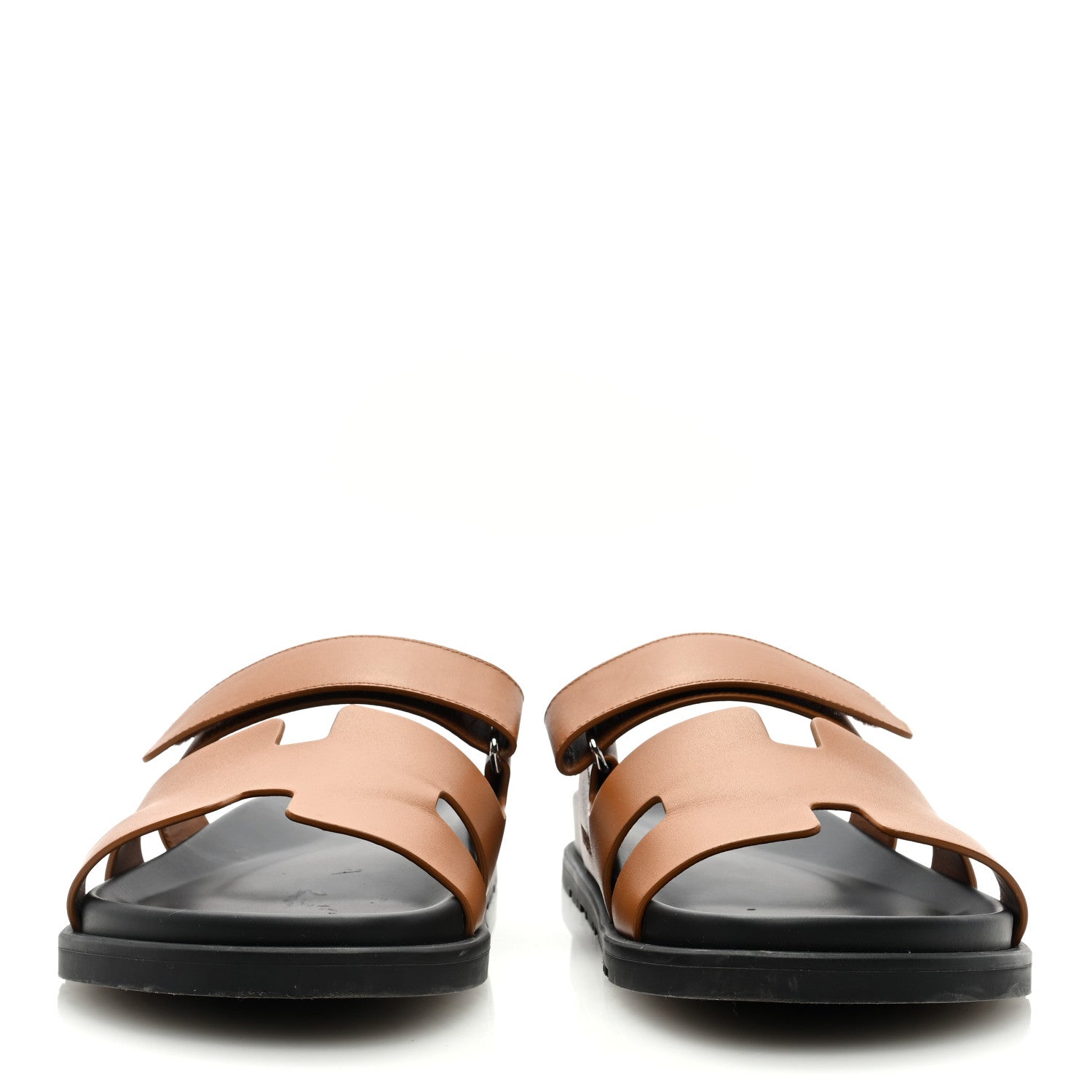 Hermes Calfskin Womens Chypre Sandals 42 Gold 2 of 9