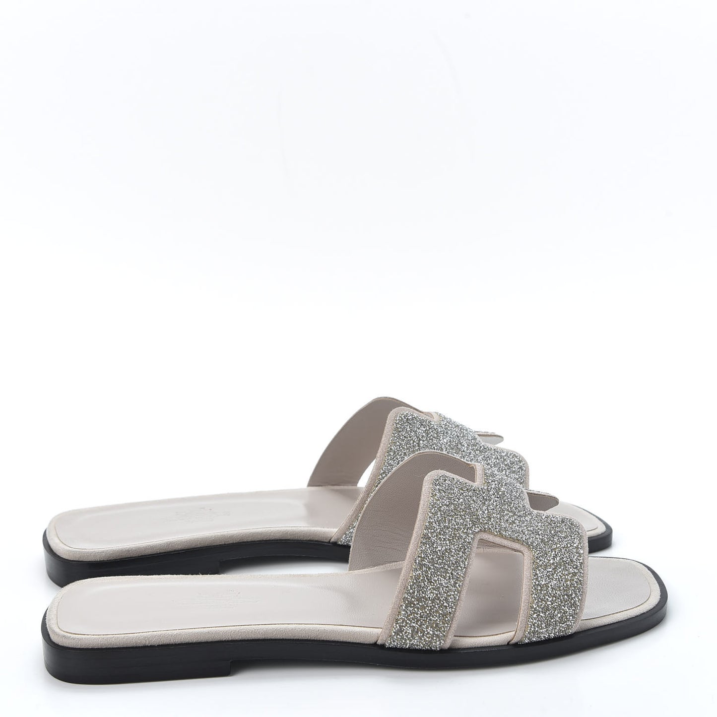 Suede Goatskin Crystal Powder Oran Sandals 37