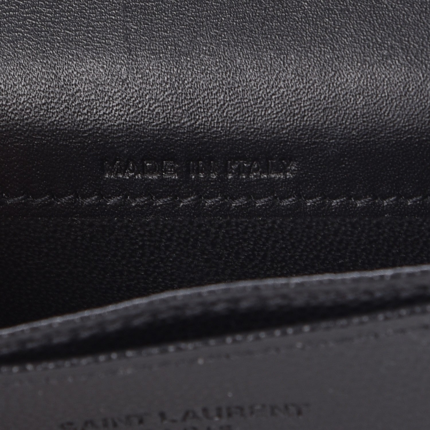 Saint Laurent Grain De Poudre Business Card Case Black 8 of 11