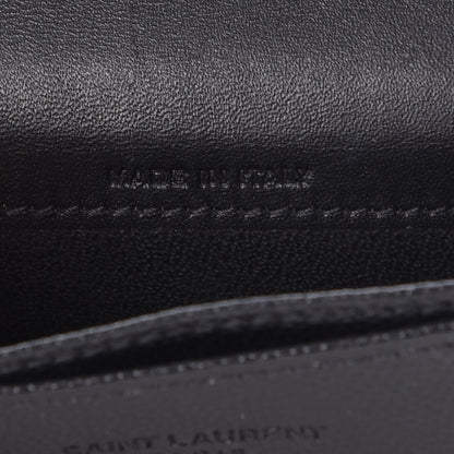 Saint Laurent Grain De Poudre Business Card Case Black 8 of 11