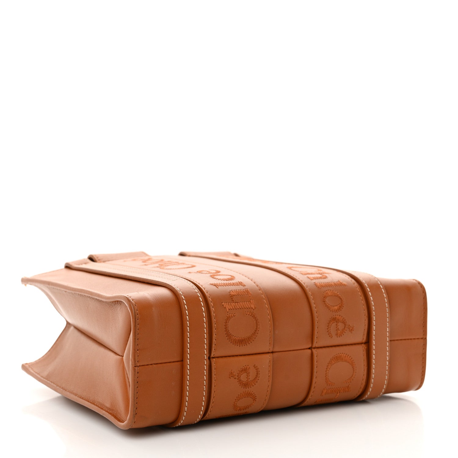 Chloe Calfskin Small Woody Tote Caramel 4 of 12