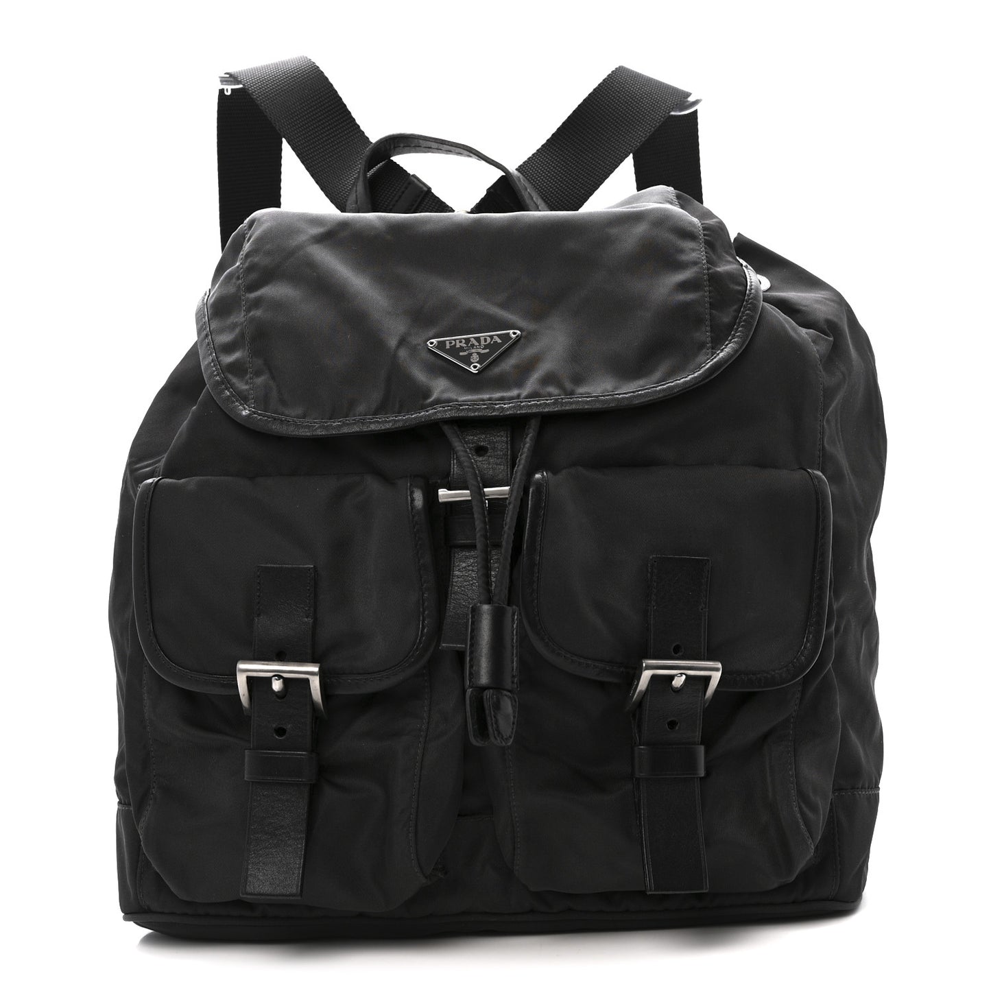 Nylon Vela Medium Backpack Black