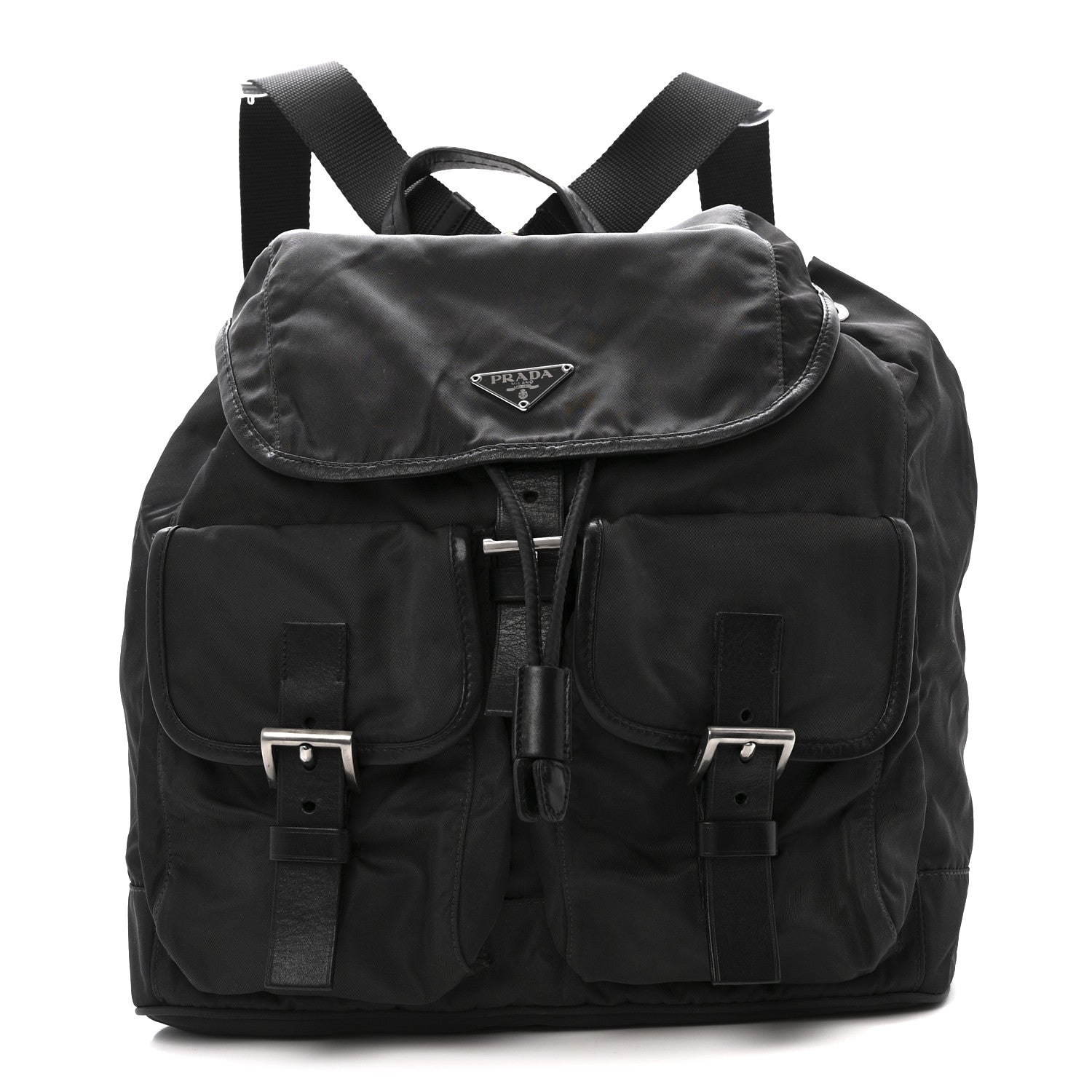 Prada Nylon Vela Medium Backpack Black 1 of 15