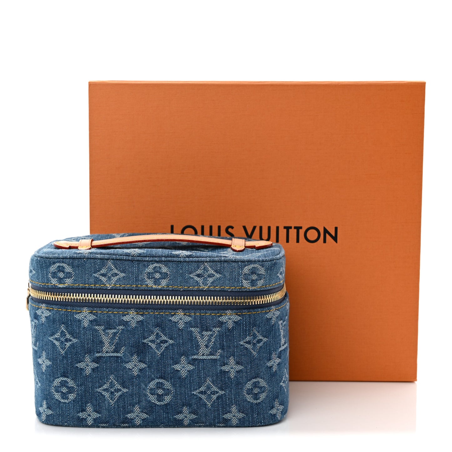 Monogram Denim Nice Mini Blue