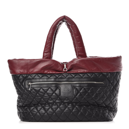 Chanel Lambskin Quilted Large Coco Cocoon Reversible Tote Black 1 of 17