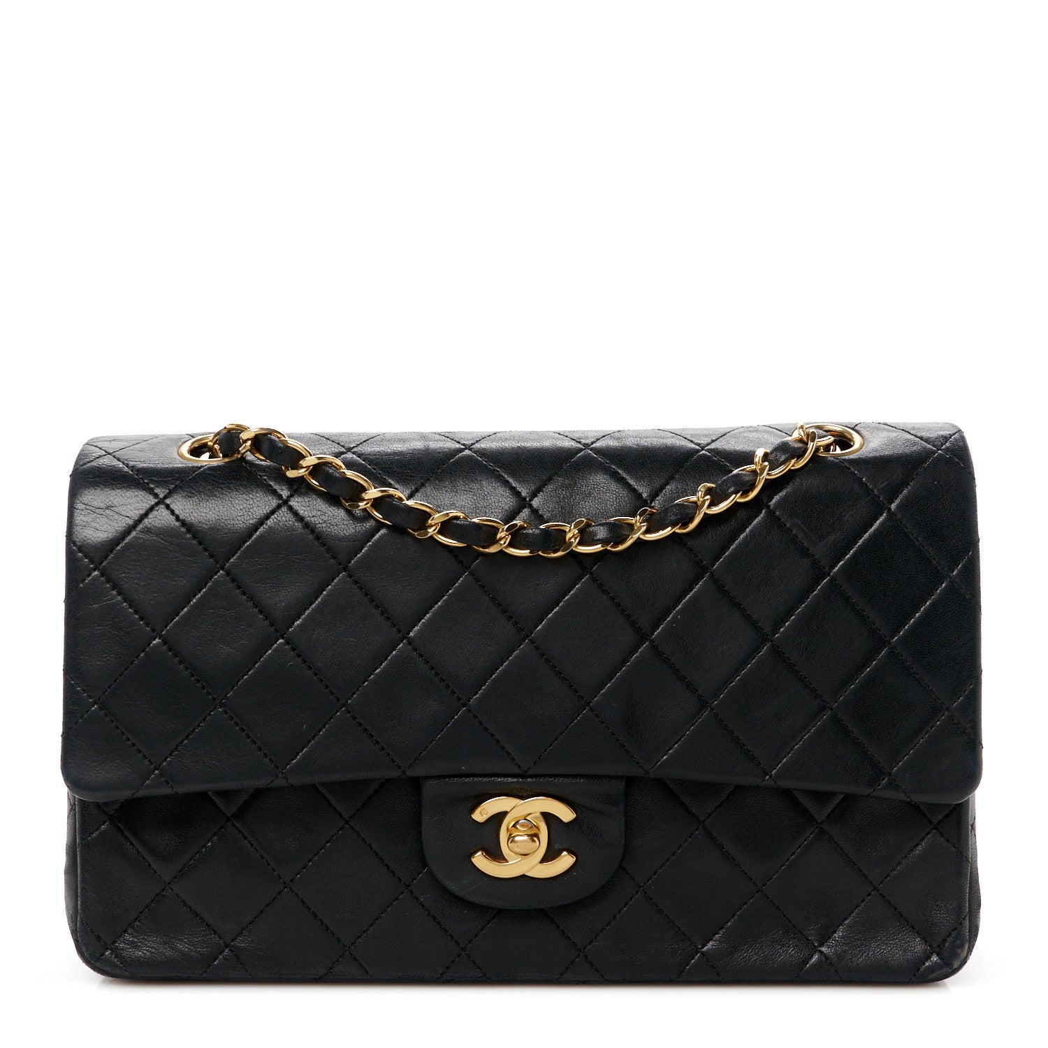 Chanel Lambskin Quilted Small Double Flap Black 1 of 14