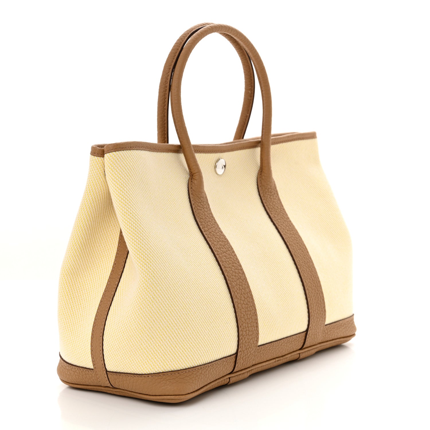 Hermes Twill H Negonda Garden Party 30 TPM Ecru Jaune De Naples Biscuit 3 of 9