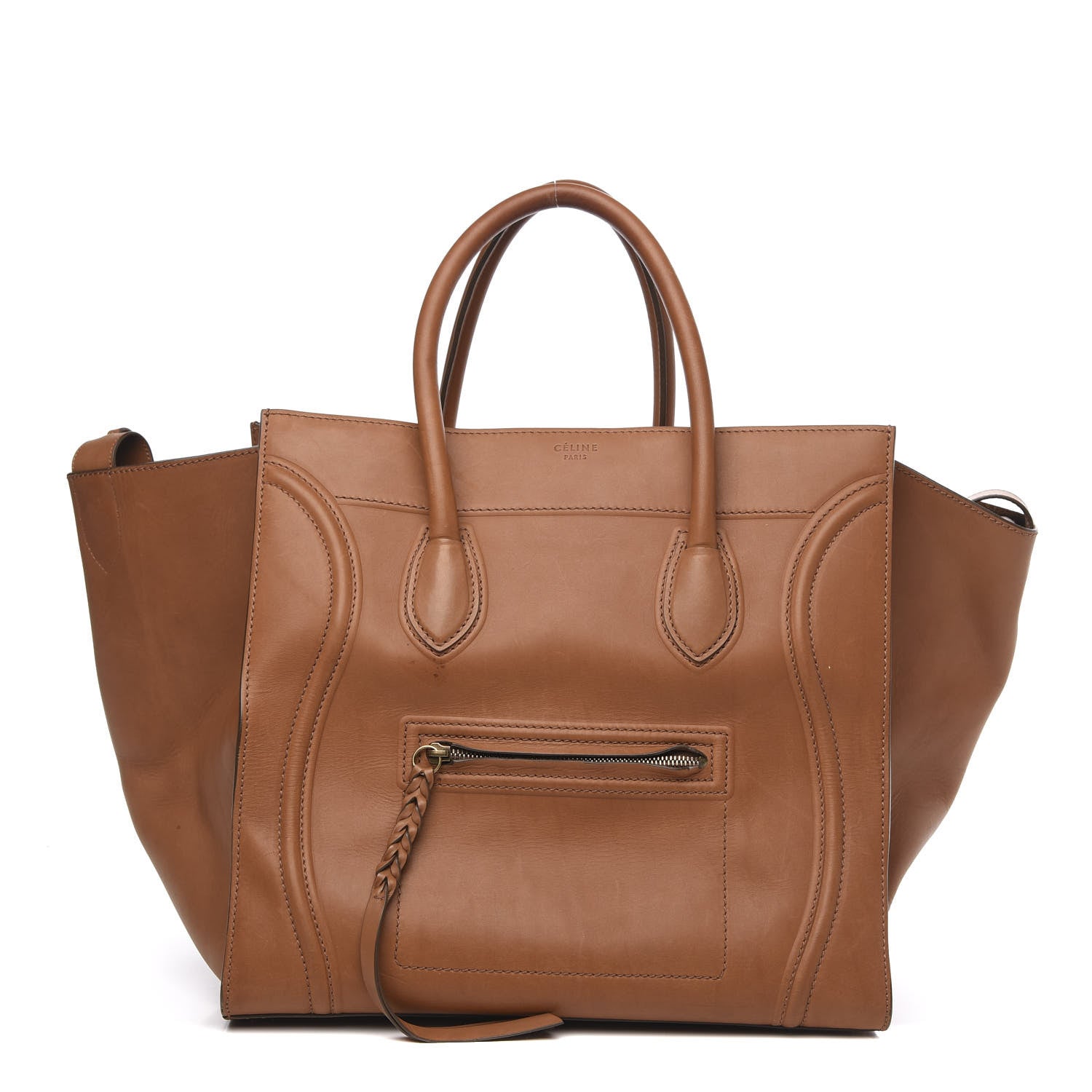 Celine Natural Calfskin Large Phantom Luggage Tan 1 of 19