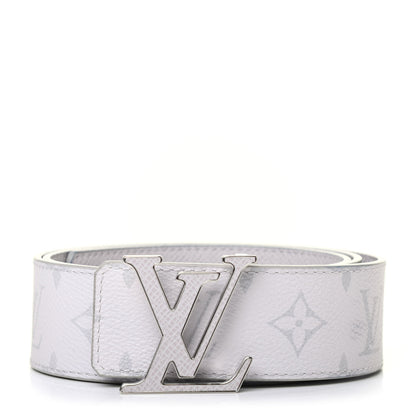Louis Vuitton Taiga Monogram 40mm LV Initiales Belt 85 34 White 2 of 8