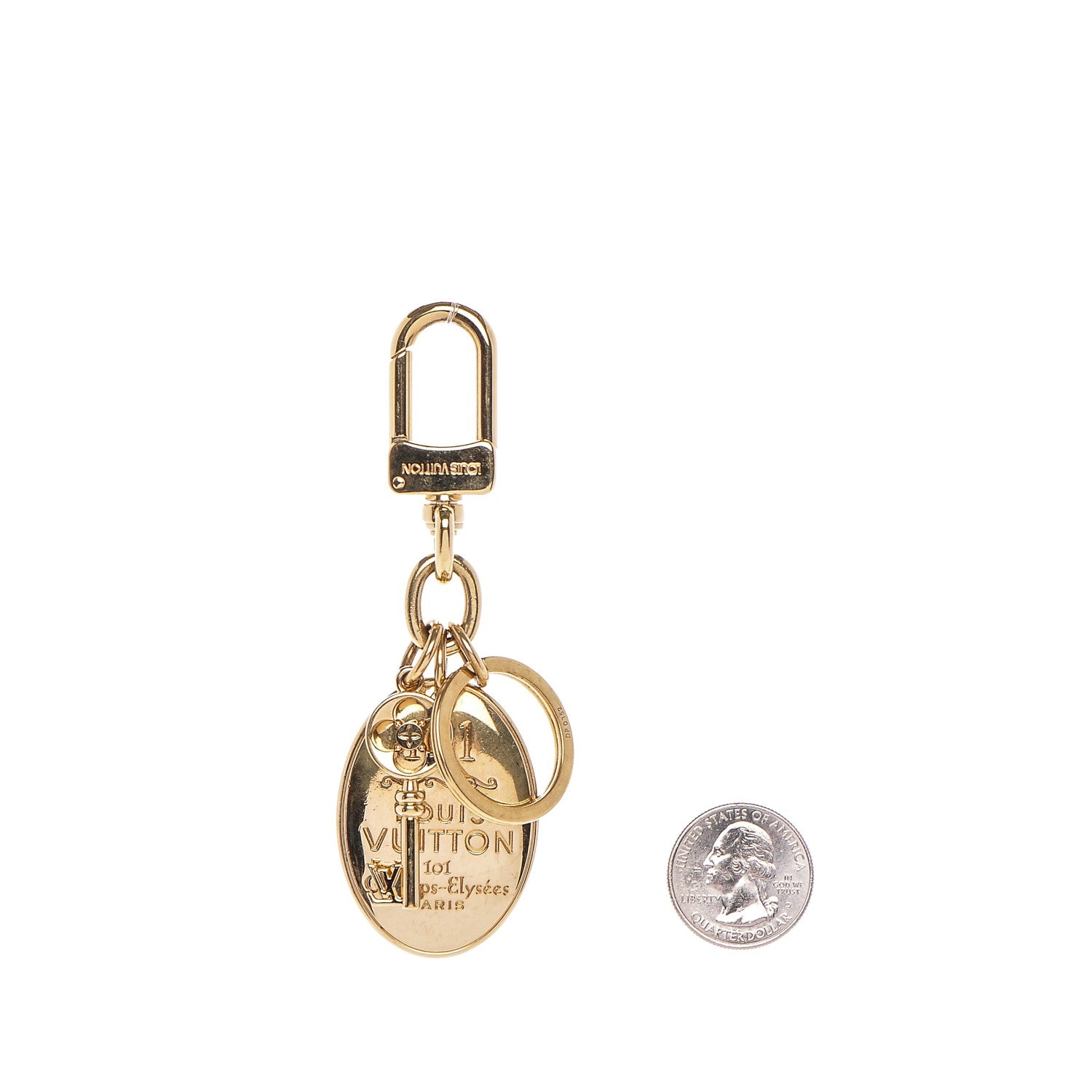 Louis Vuitton 101 Champs Elysees Maizeon Key Charm Gold 2 of 4