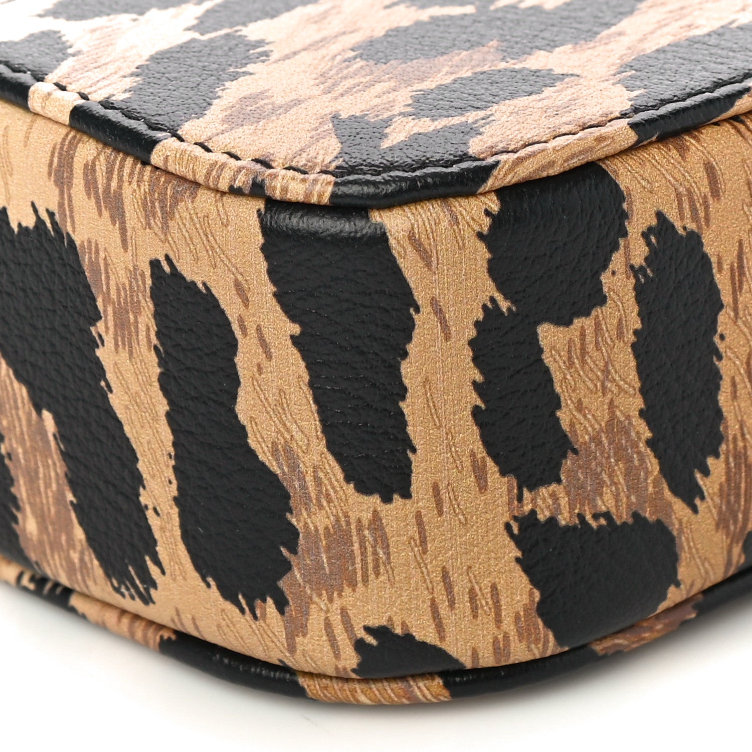 Balenciaga Calfskin Printed Leopard XS Everyday Camera Bag Beige White 9 of 9