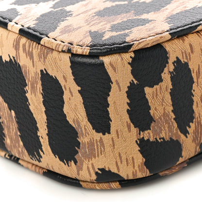 Balenciaga Calfskin Printed Leopard XS Everyday Camera Bag Beige White 9 of 9