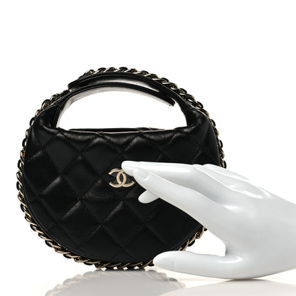 Chanel Quilted Chain Around Pouch Black 2 of 10