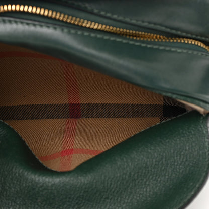Burberry Soft Grain Calfskin Small Buckle Zip Bag Green 14 of 17