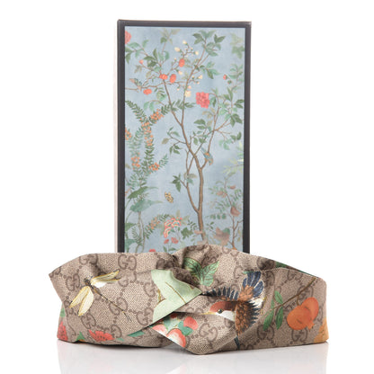 Gucci Silk Monogram Tian Print Tiana Duchesse Headband 7 of 7
