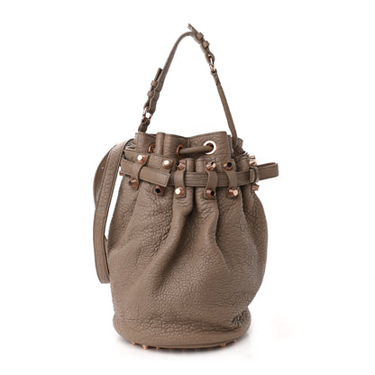 Alexander Wang Pebbled Lambskin Diego Bucket Bag Latte Rose Gold Hardware 1 of 9