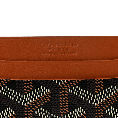 Goyard Goyardine Saint Sulpice Card Holder Black Gold 6 of 6