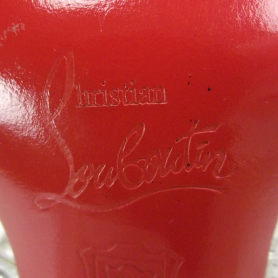 Christian Louboutin Crystal Sandals 39.5 Silver 8 of 9