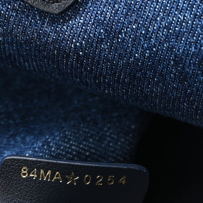 Christian Dior Denim Jacquard Oblique Medium Toujours Blue 8 of 11
