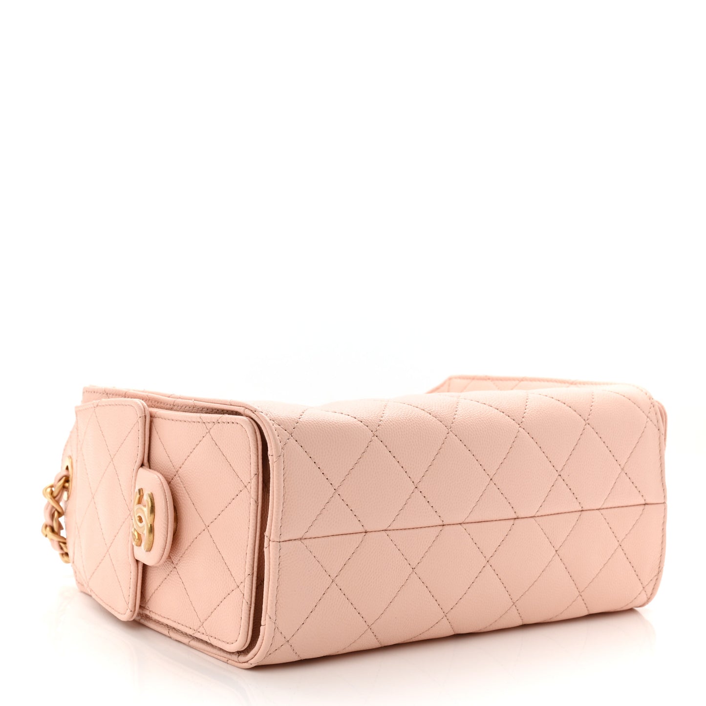 Caviar Quilted Mini Chanel 25 Handbag Light Pink Light Pink