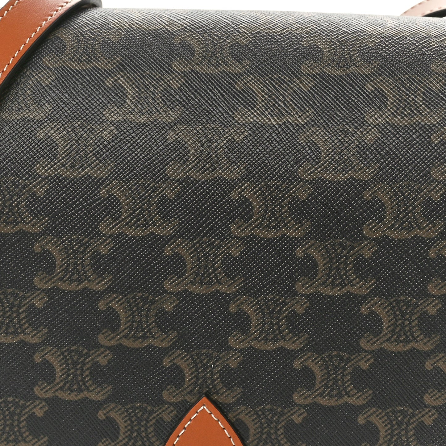 Triomphe Canvas Medium Folco Bag Tan