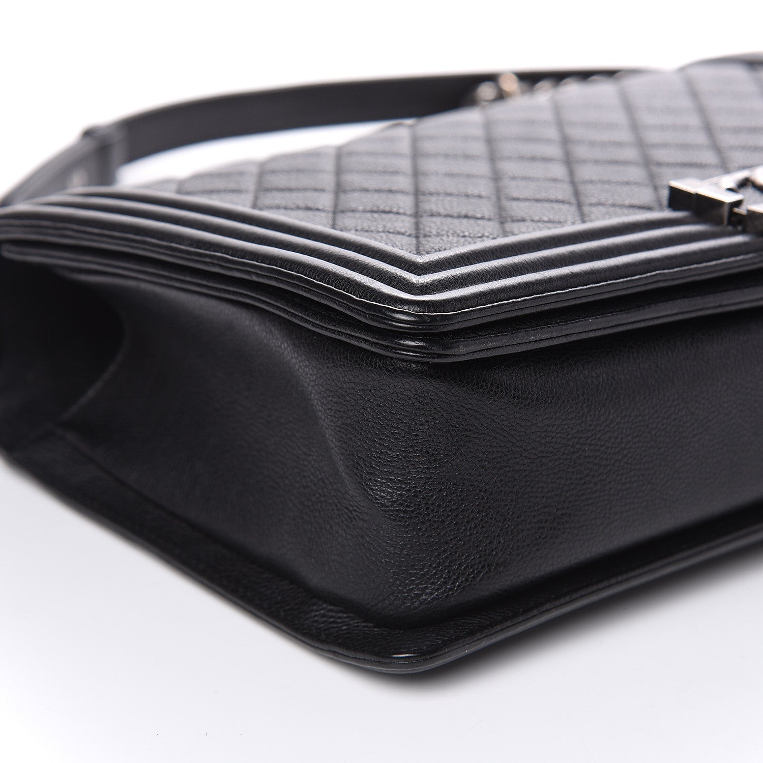 Chanel Grained Calfskin Quilted New Medium Boy Flap Black 8 of 14