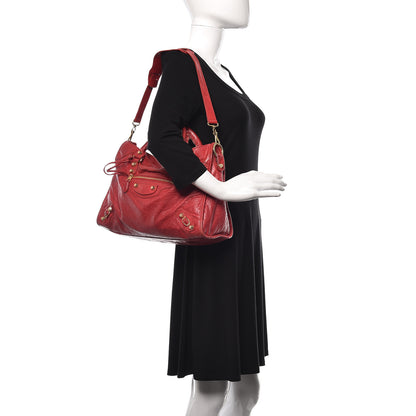 Balenciaga Agneau Giant 12 Gold Hardware City Rouge Cardinal 2 of 12