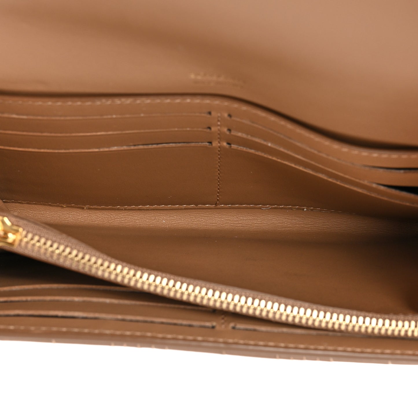 Lambskin Quilted Lola Wallet Beige