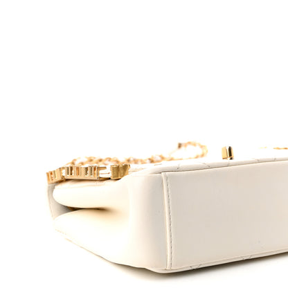 Chanel Lambskin Enamel Strass Quilted Mini Paris Monaco Flap White 8 of 10