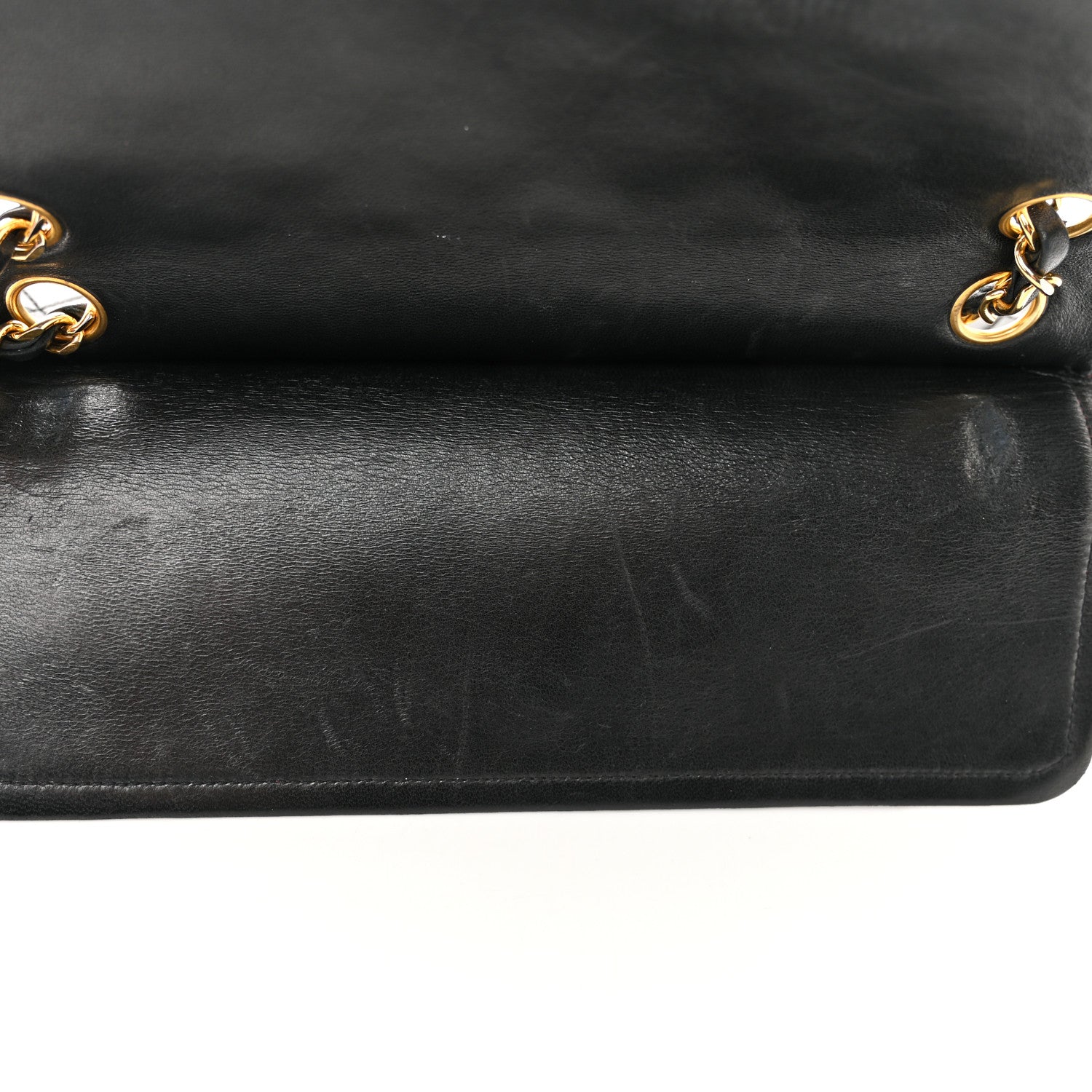 Chanel Lambskin Quilted Medium Double Flap Black 12 of 12