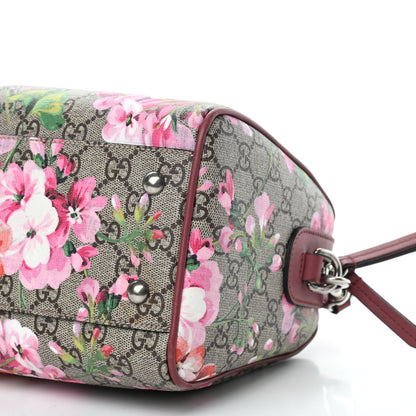 Gucci GG Supreme Monogram Blooms Small Boston Beige Multicolor Dry Rose 10 of 10