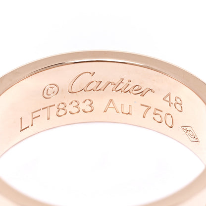 Cartier 18K Pink Gold 5.5mm LOVE Ring 48 4.5 4 of 5
