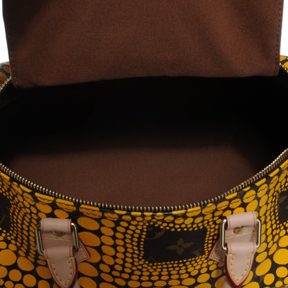 Louis Vuitton Monogram Kusama Town Speedy 30 Yellow 5 of 7