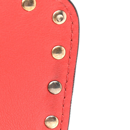 Valentino Garavani Vitello Mini Rockstud Flap Saddle Crossbody Bag Deep Orange 11 of 11
