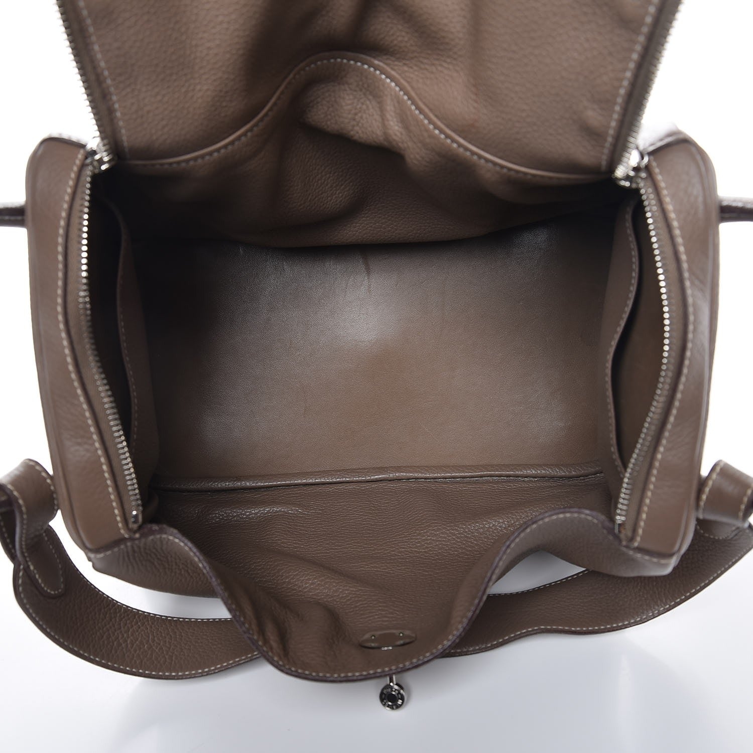 Hermes Taurillon Clemence Lindy 34 Etoupe 7 of 16