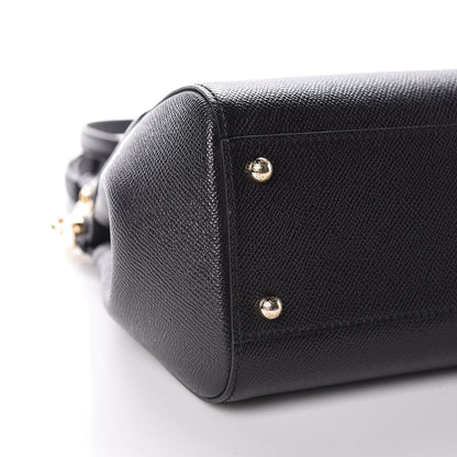 Dolce & Gabbana Dauphine Medium Miss Sicily Satchel Black 5 of 8