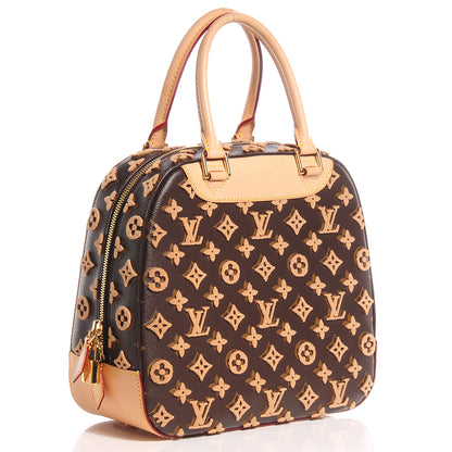 Louis Vuitton Monogram Tuffetage Deauville Cube Caramel 3 of 7
