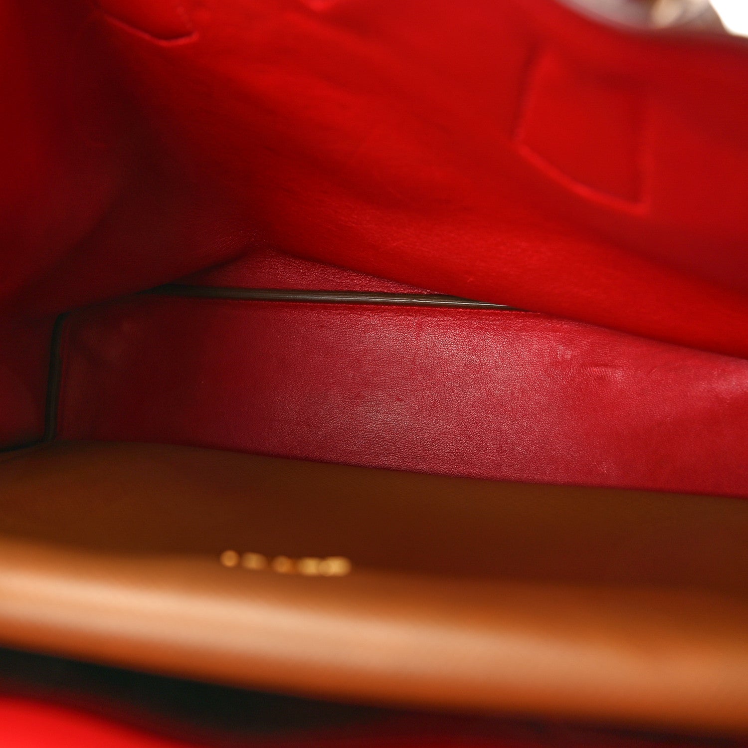 Prada Saffiano Cuir Large Double Bag Caramel Fuoco 5 of 10