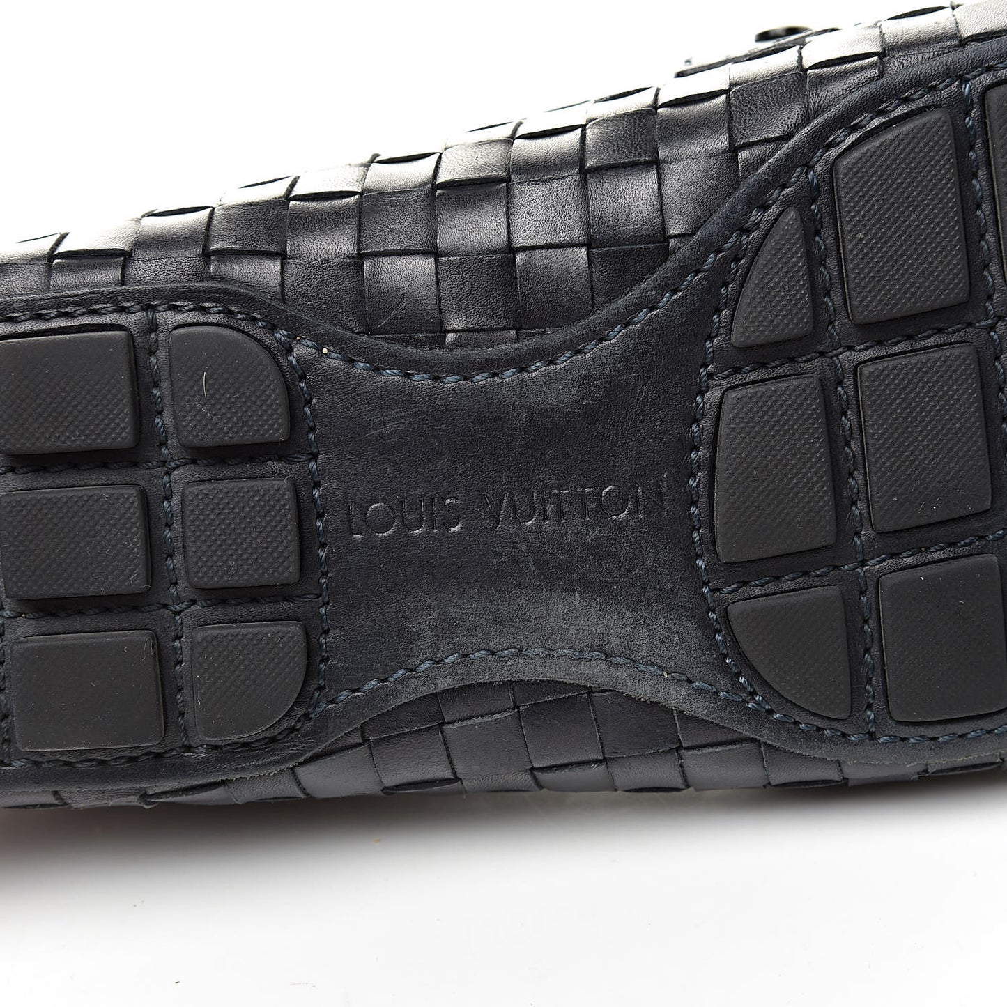 Calfskin Woven Mens Monte Carlo Loafers 6.5 Marine