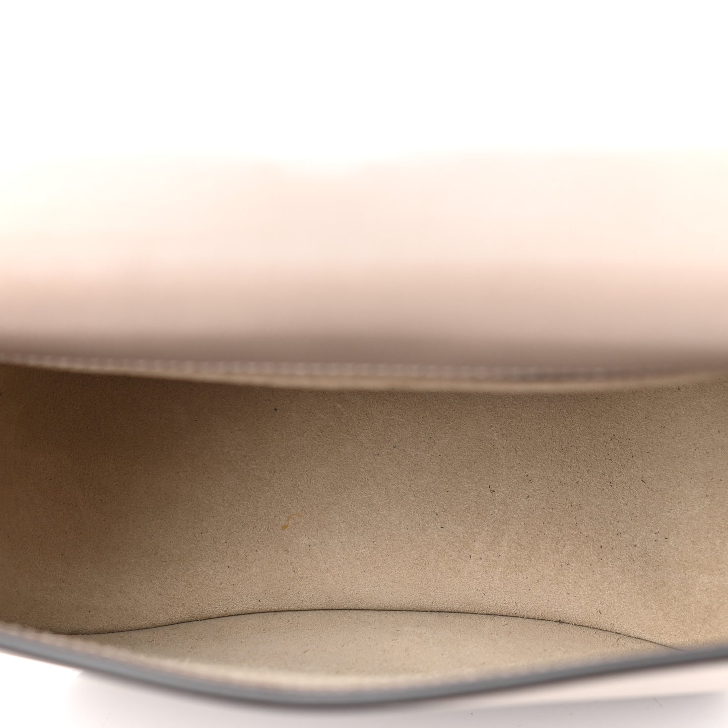 Calfskin Suede Medium Nile Bracelet Bag Motty Grey