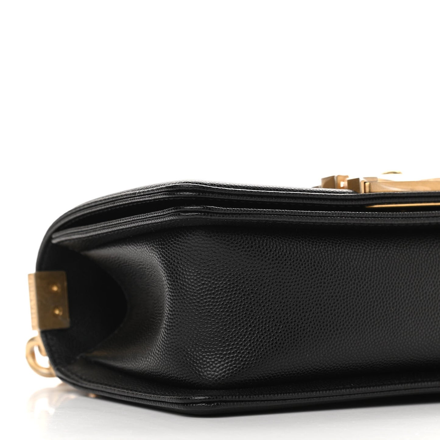 Caviar Quilted Small Boy Flap Black