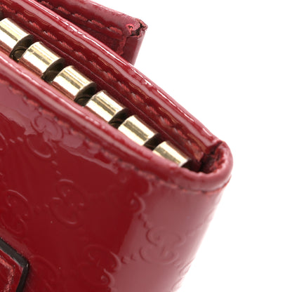 Gucci Patent Microguccissima Heart 6 Key Holder Case Red 9 of 9