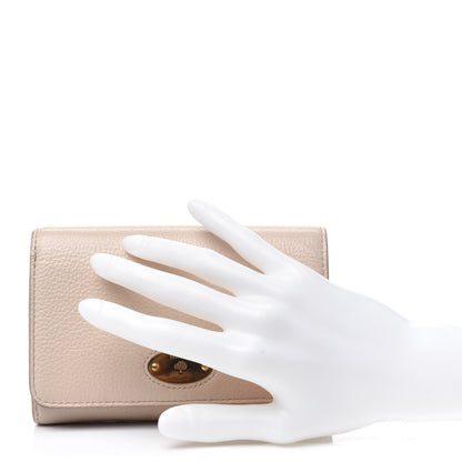 Mulberry Small Classic Grain Medium Plaque French Purse Wallet Rosewater 2 of 17
