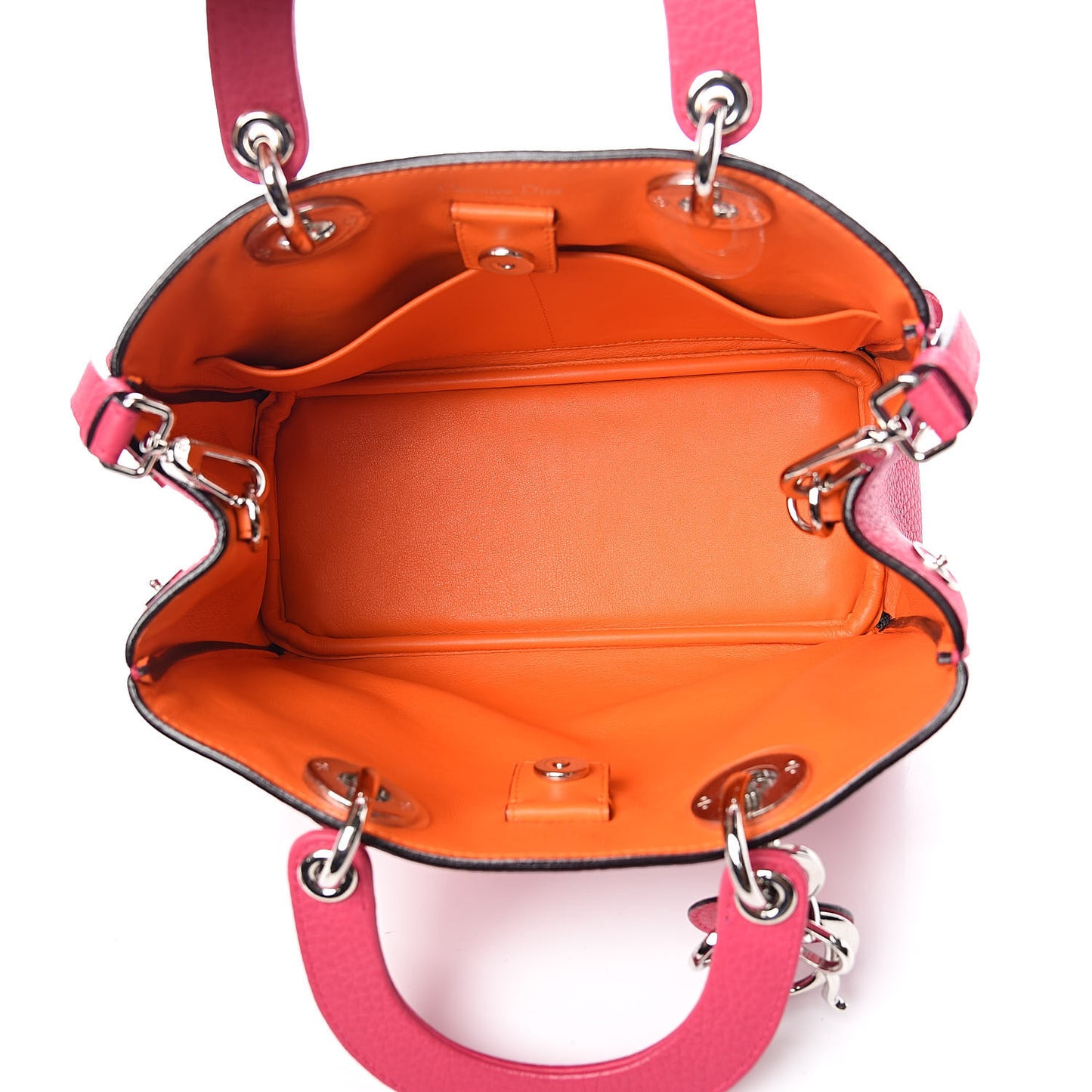 Bullcalf Small Diorissimo Tote Pink Red