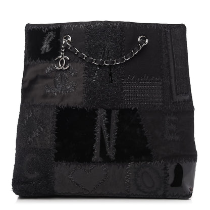 Chanel Tweed Patchwork Tote Black 1 of 10